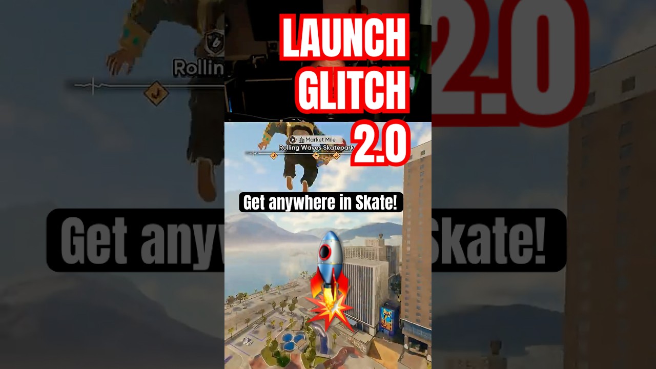 New launch glitch tutorial for New Skate Update! #skate #easkate #skateboarding