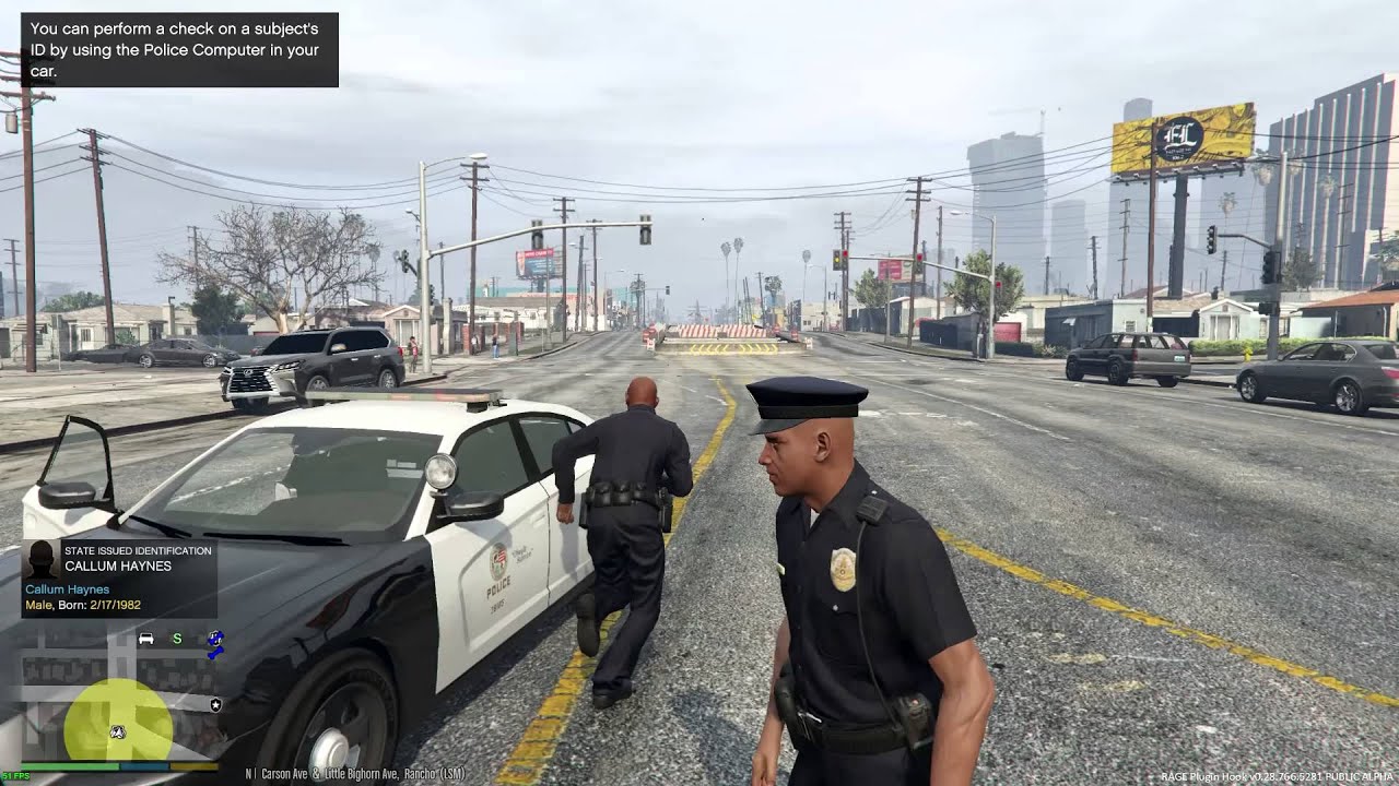 GTA 5 PC MODS - LSPDFR - POLICE SIMULATOR - EP 23 (NO COMMENTARY) CITY PATROL DODGE CHARGER