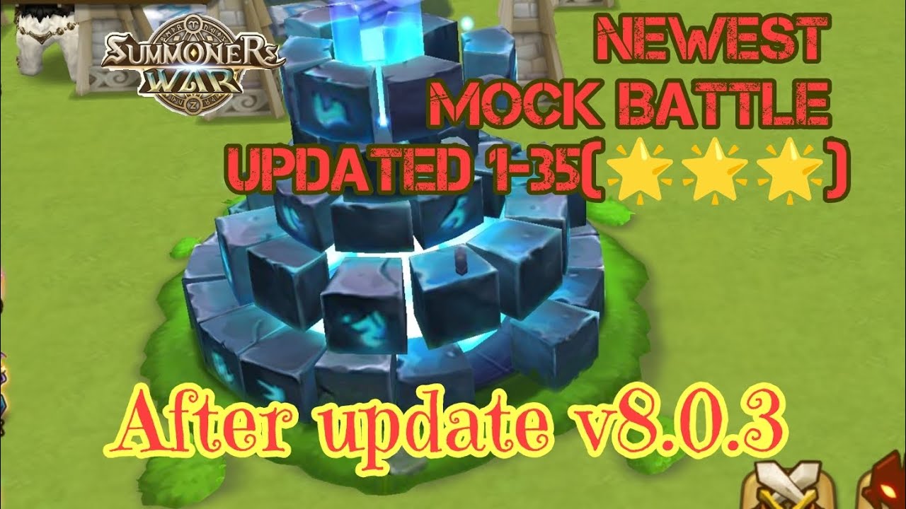 NEWEST MOCK BATTLE (1-35 with 🌟🌟🌟) AFTER UPDATE v8.0.3 [Summoners War Reloaded]