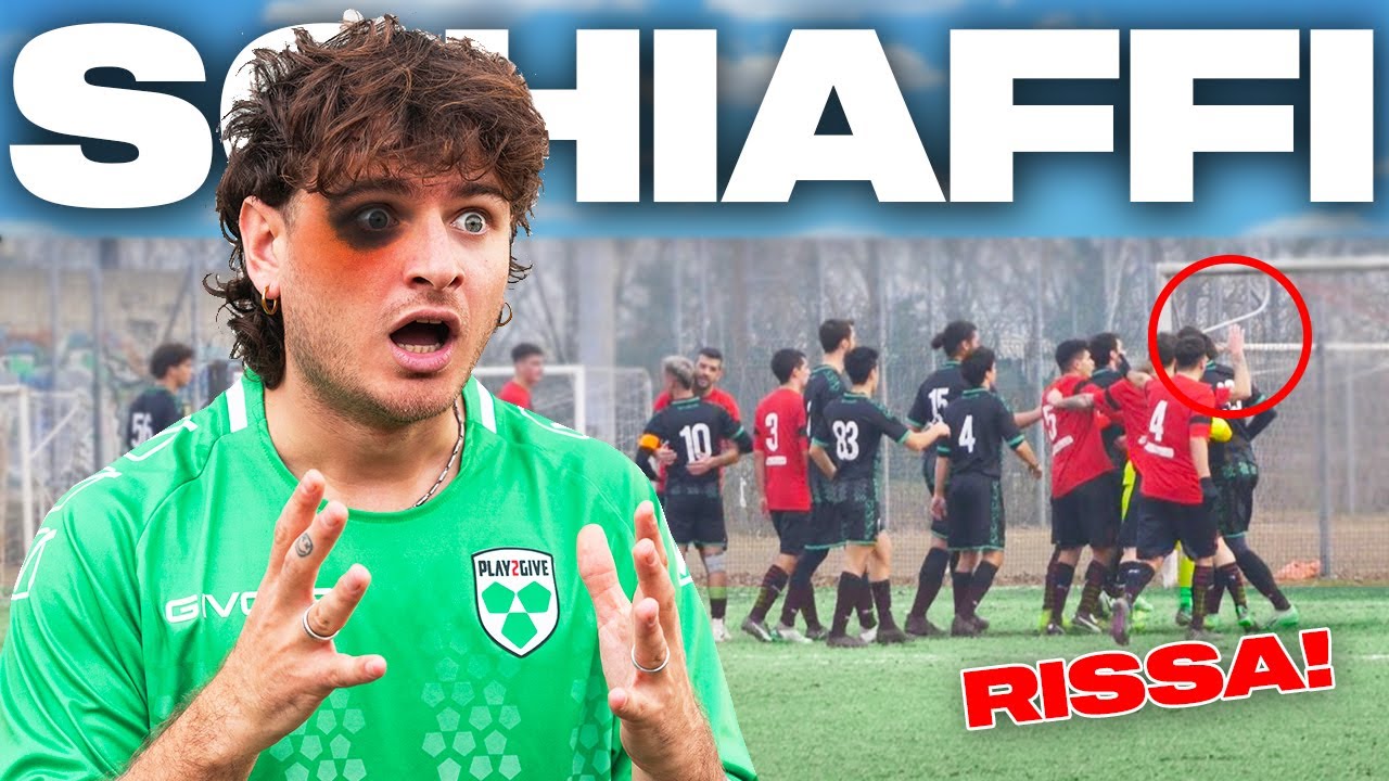 ⚽️😳 VOLANO SCHIAFFI! R1SSA SERISSIMA in TERZA CATEGORIA! (da matti)