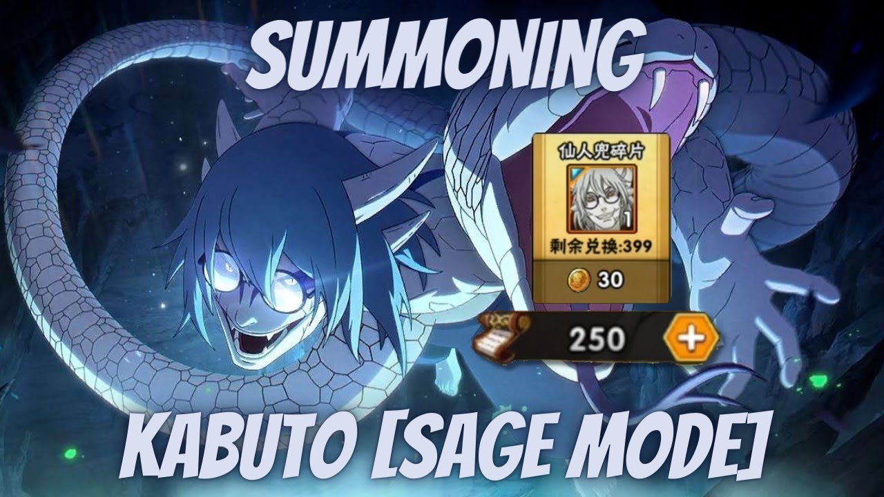 SUMMONING KABUTO [SAGE MODE] 🔥 | Old S Event 250 Scrolls | Naruto Mobile