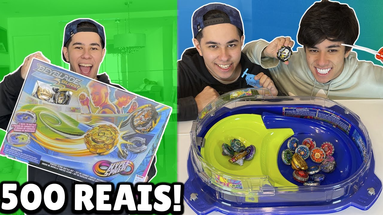 COMPRAMOS UMA MEGA ARENA DE BEYBLADES POR 500 REAIS E NÃO ACREDITAMOS!!