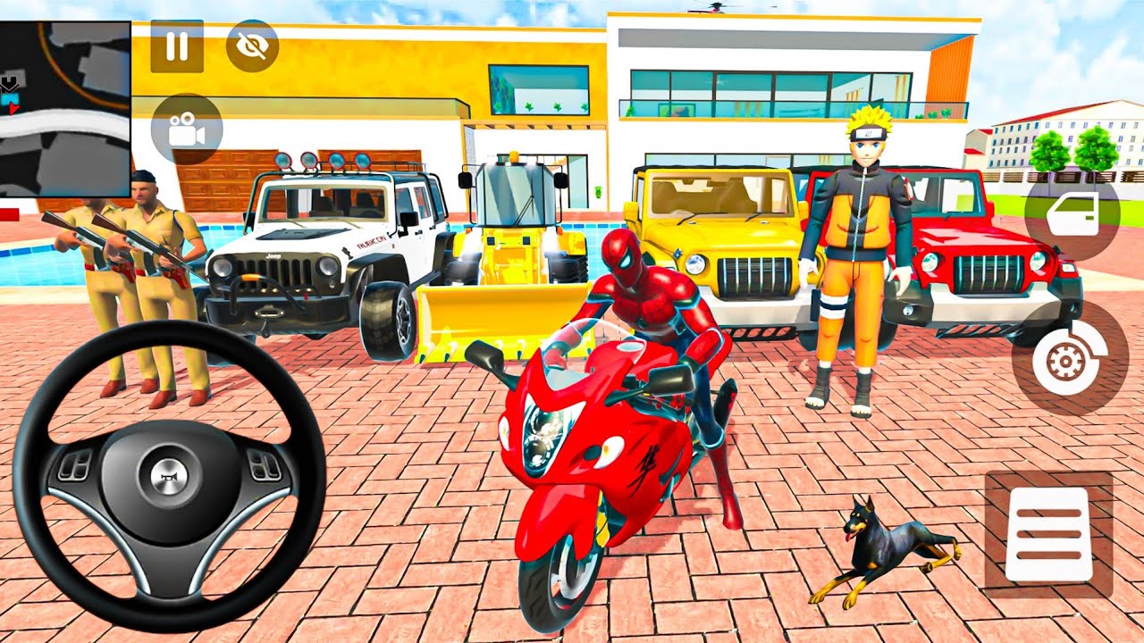🐝 Indian Thift Auto Android Game 🌿 Monster Spiderman & Super Car🏎️💨 Modify All Car & Bike Showroom 🎮