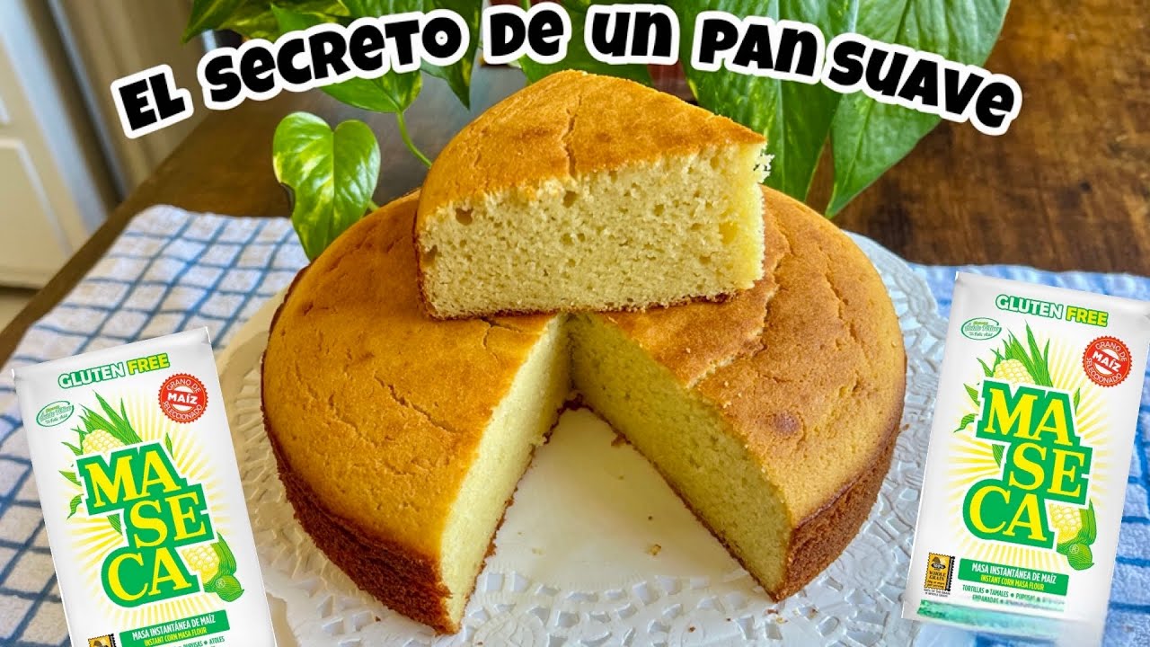 TORTA DE MASECA SIN GLUTEN Y EL SECRETO PARA QUE TE QUEDE BIEN SUAVE Y ESPONJADA