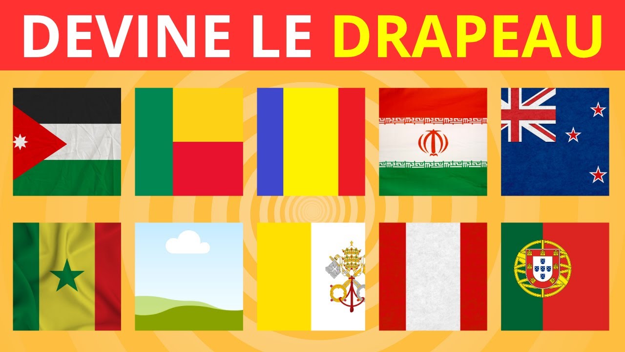 Devine 50 drapeaux du monde en 10 secondes!