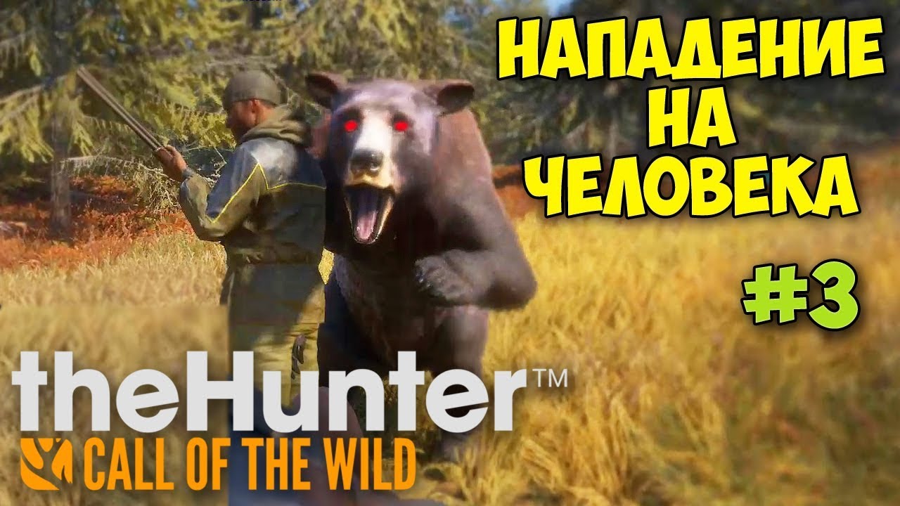 НАПАДЕНИЕ МЕДВЕДЯ НА ЧЕЛОВЕКА - The Hunter: Call of The Wild #3