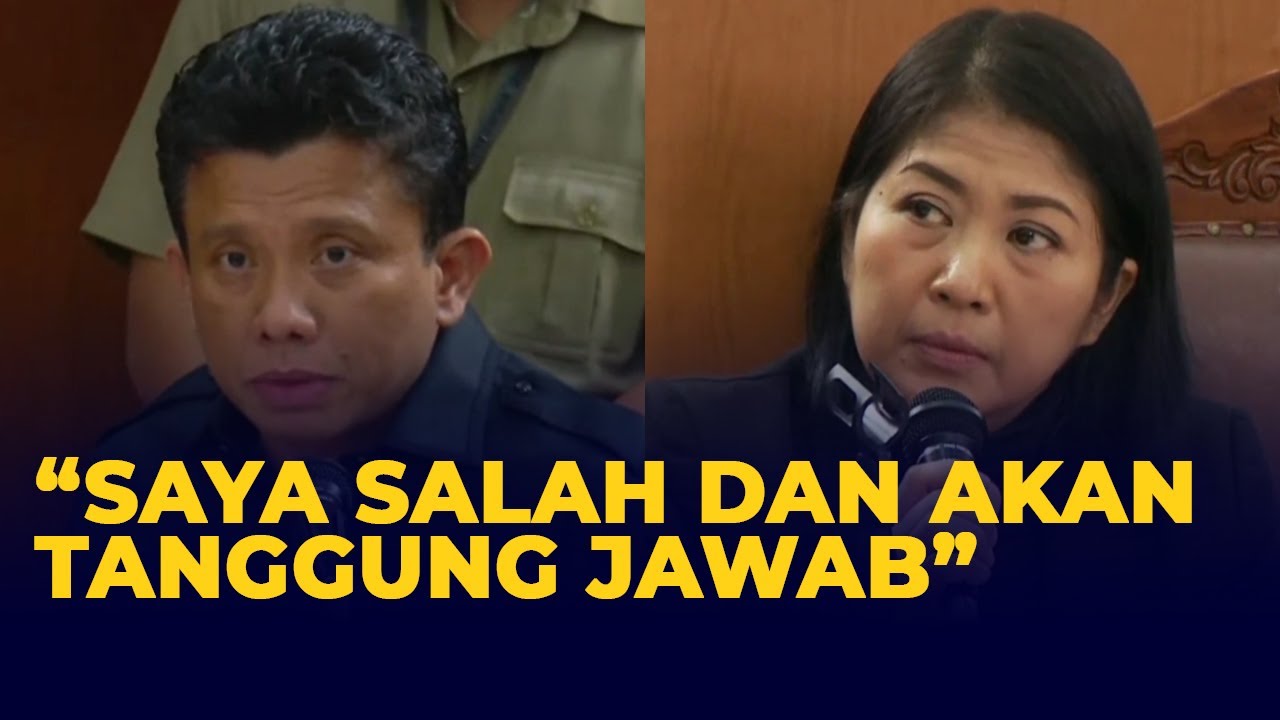 Permintaan Maaf Sambo dan Putri Menangis ke Orang Tua Yosua di Persidangan: Saya Menyesal