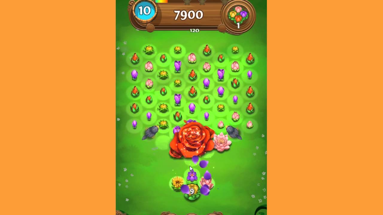 Blossom Blast Saga Level 141 ~ 18 moves ~ 7 glass pieces