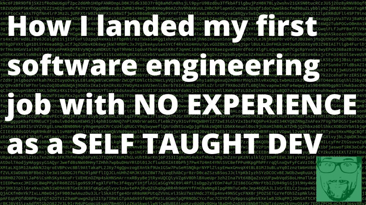 How I Got My First Software Engineer Role | Self Taught Developer, No Experience