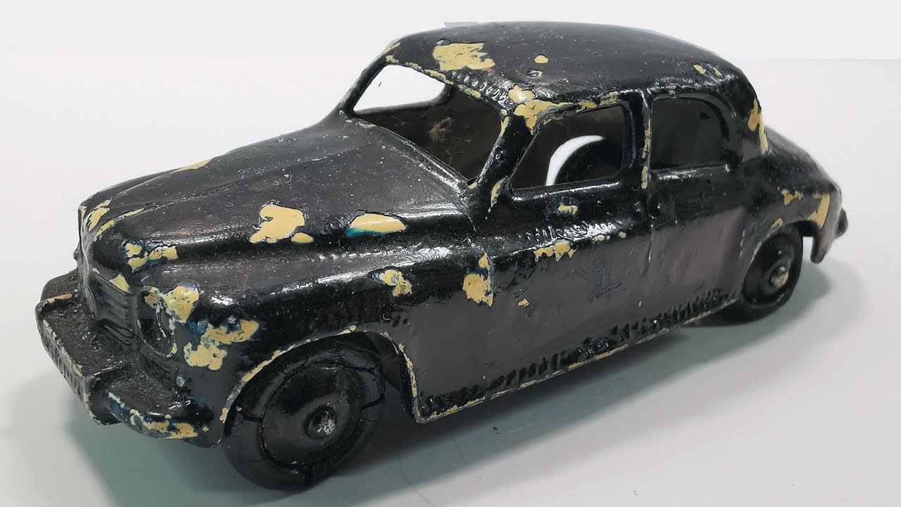 Dinky реставрация Rover 75 No 140 B custom. Игрушечная литая модель 1951 года.