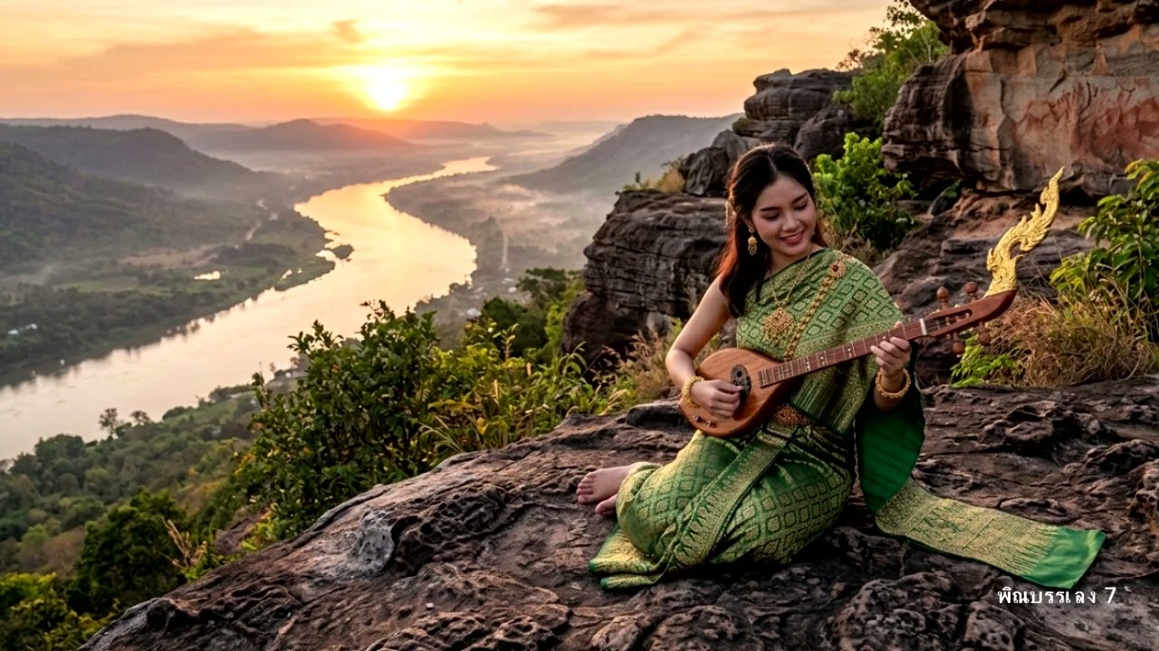 พิณบรรเลง 7    ดวงจันทร์  ตะวันทอง ไม่ติดลิขสิทธิ์์