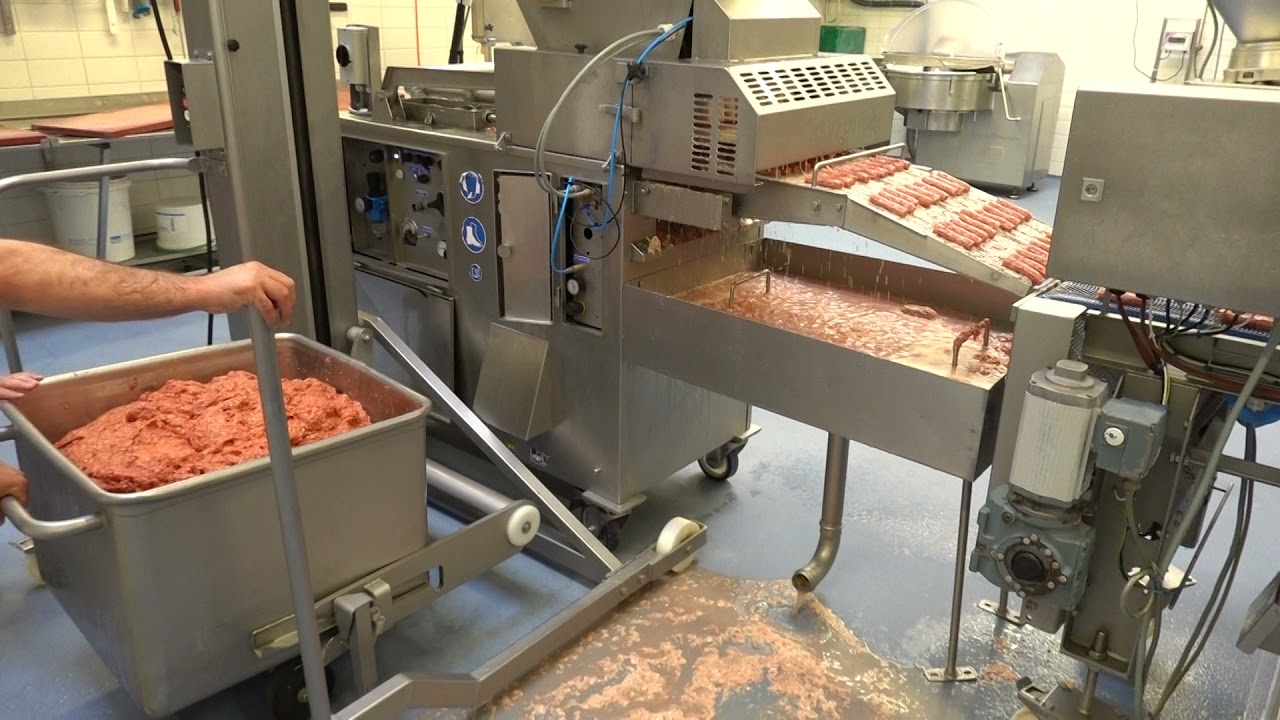 Formmaschine für Fleisch (Hamburger und Cevapcici) CFS Typ: ESF 400 (Part 1)