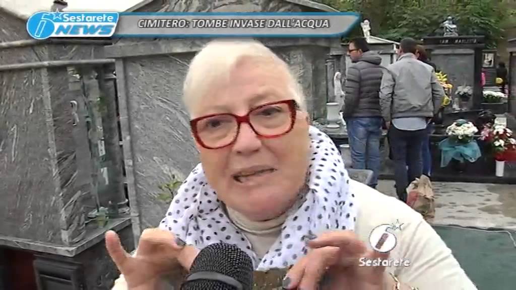 TOMBE INVASE DALL' ACQUA AL CIMITERO DI CATANIA