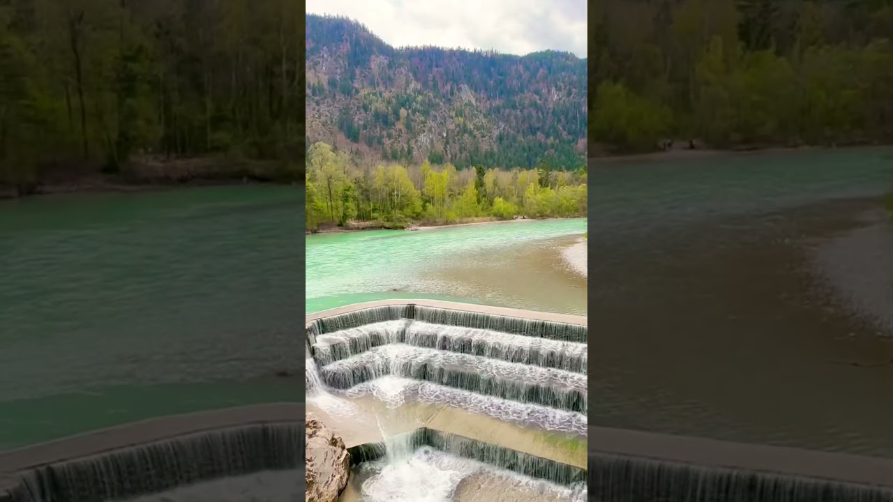 📍Lechfall, F&uuml;ssen💦 Kraft und Macht der Natur #travel #shorts  #f&uuml;ssen #deutschland #austria #wow