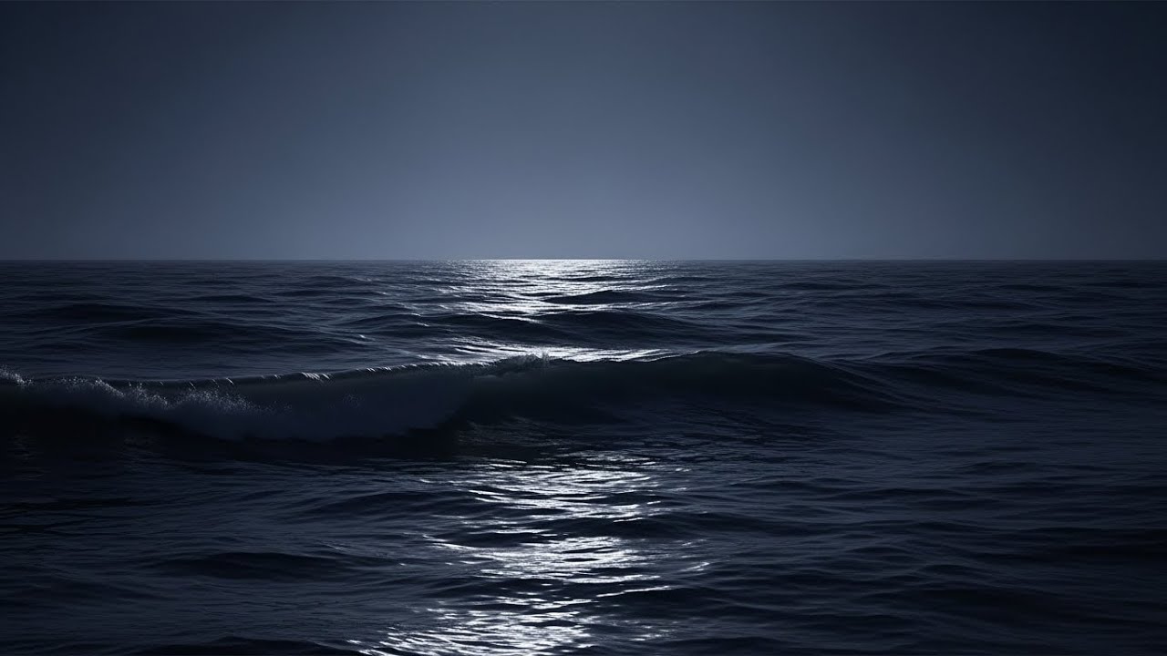 Deep Sleep Instantly with Ocean Waves 🌙 8 Hours Dark Screen
