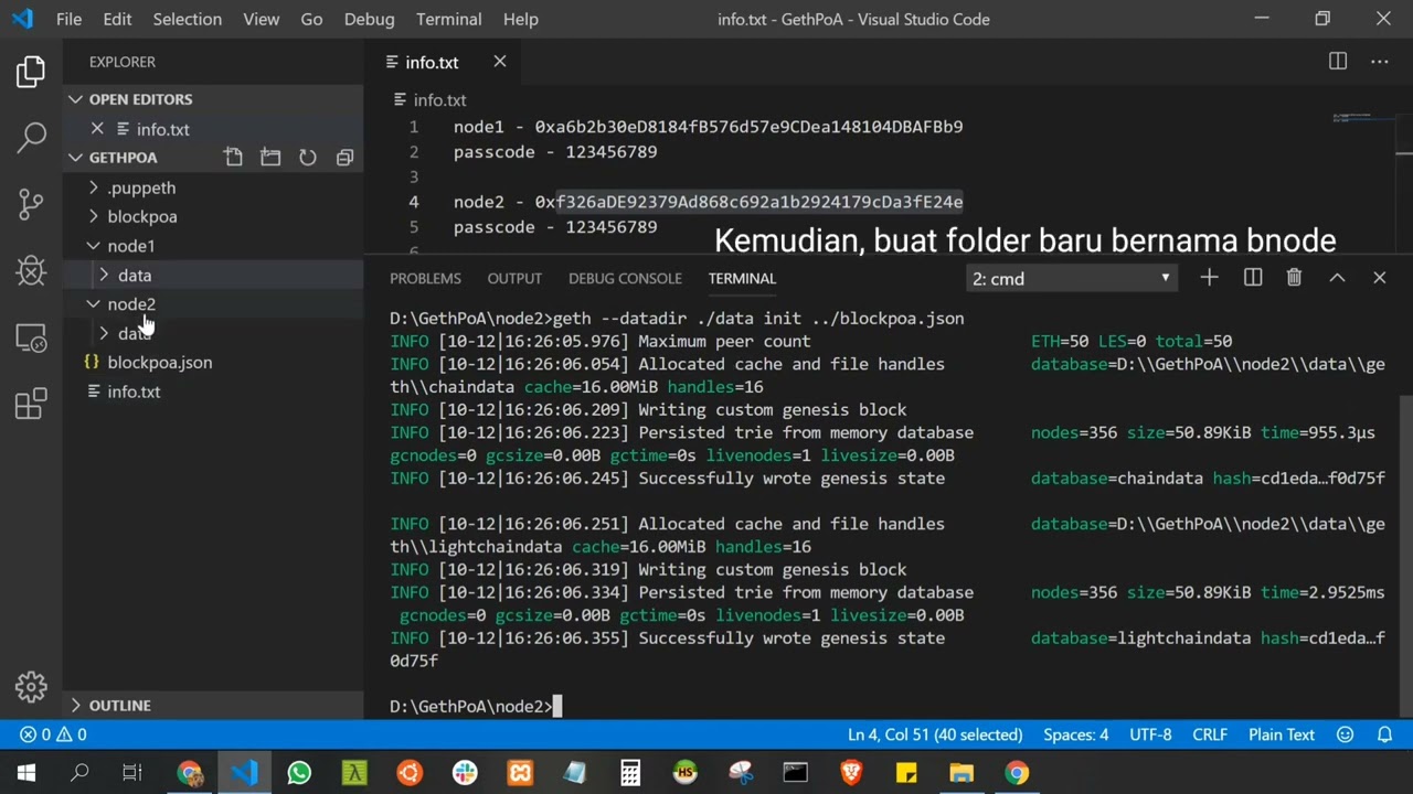 CARA MEMBUAT PRIVATE ETHEREUM NETWORK DENGAN GETH POA