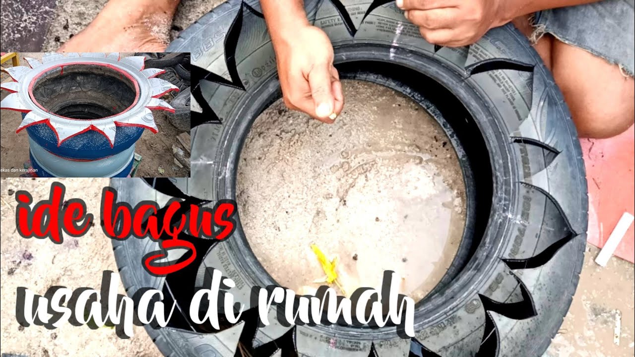 Menghasilkan uang dari ban bekas