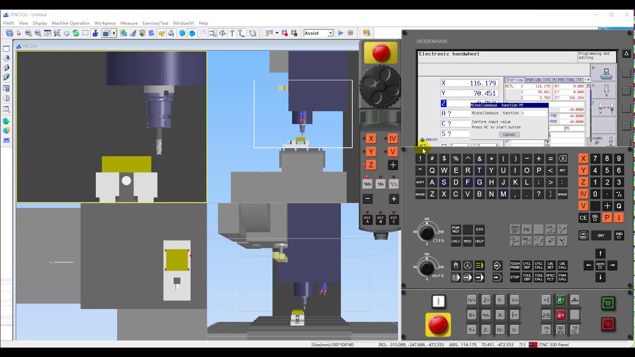 HEIDENHAIN iTNC530 Tool Offset Setting