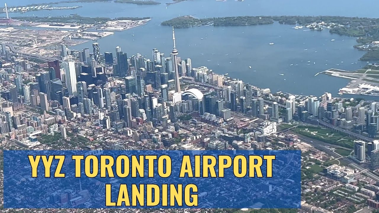 Gorgeous Views Landing at YYZ Toronto Pearson Airport 4K May 2023