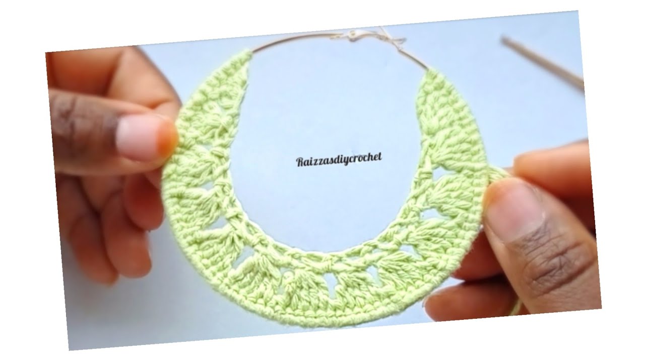 🥰Wow✨, it 's so easy, fast and beautiful crochet hoop earrings - crochet earrings for beginners