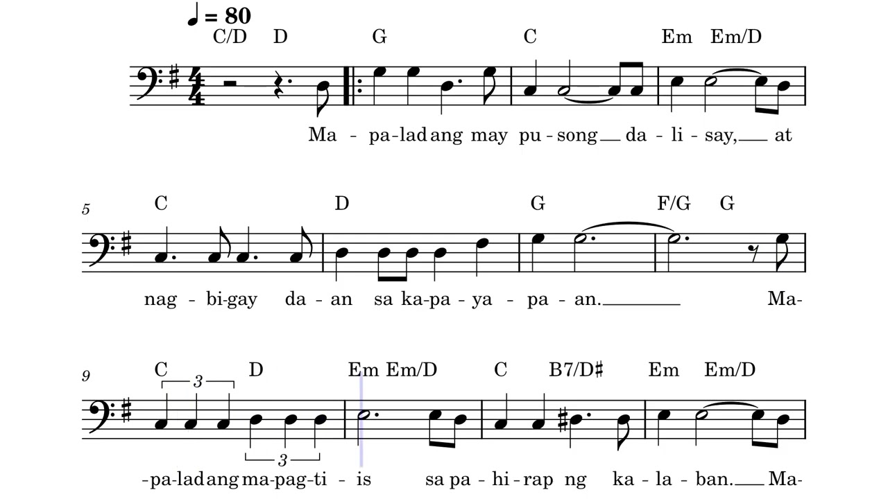 Mapalad S'yang Namuhay Nang Banal - Bass
