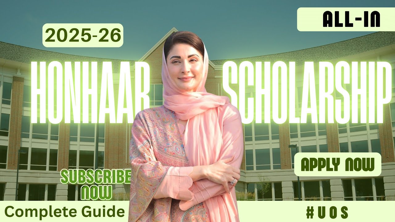 Honhaar Scholarship program 2025 |Phase 3 | How to apply | university of sargodha| #meritbased  