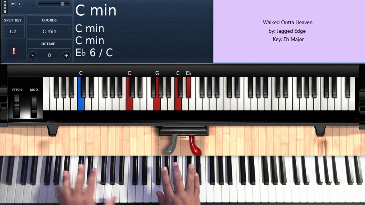 Walked Outta Heaven (by Jagged Edge) - Piano Tutorial