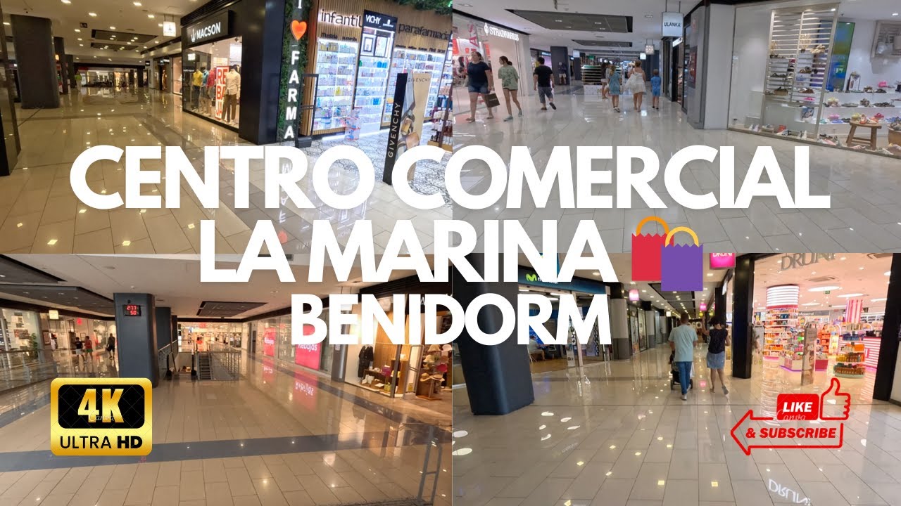 Benidorm 🇪🇸 La Marina Shopping - Amazing Shopping Centre you must visit! 4K Walking Tour 🛍️