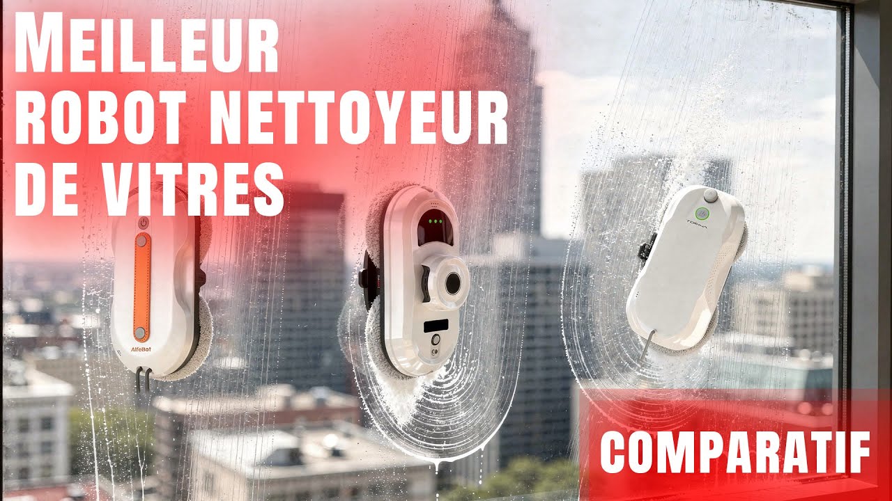 Meilleur robot nettoyeur de vitres 2026 : comparatif lave vitre automatique