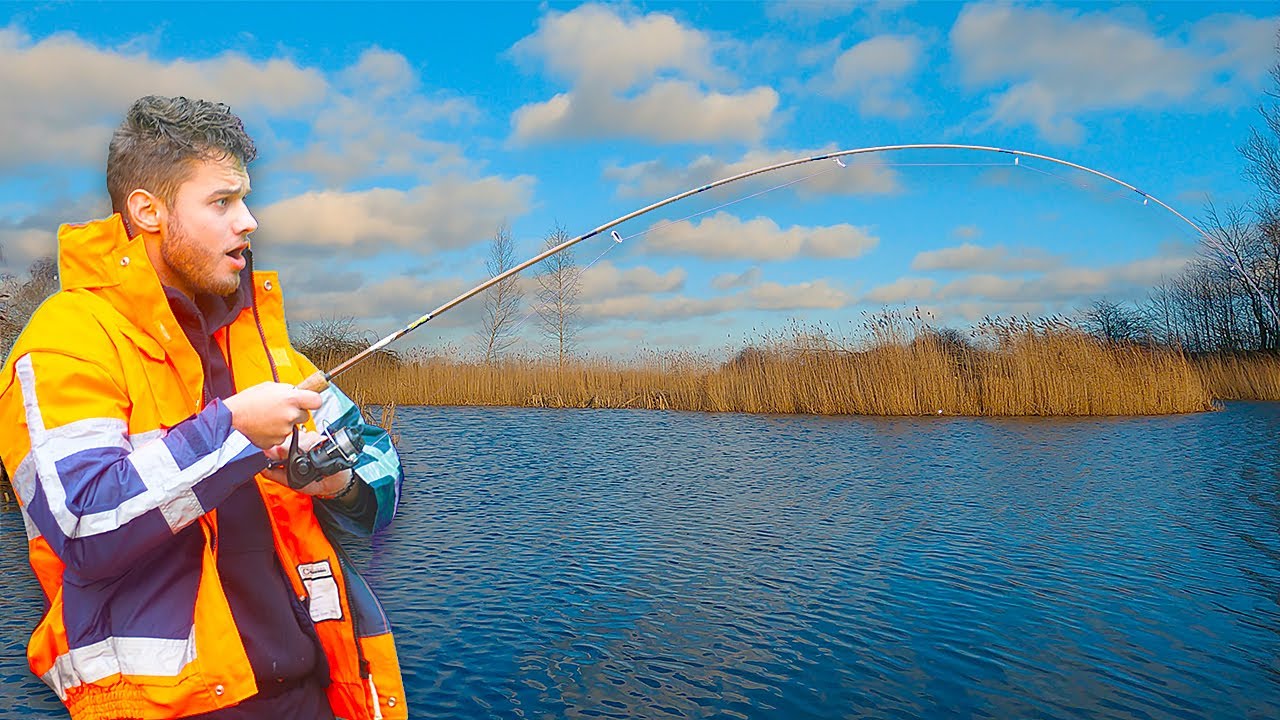 Winter pike fishing - with spinner  #fishing