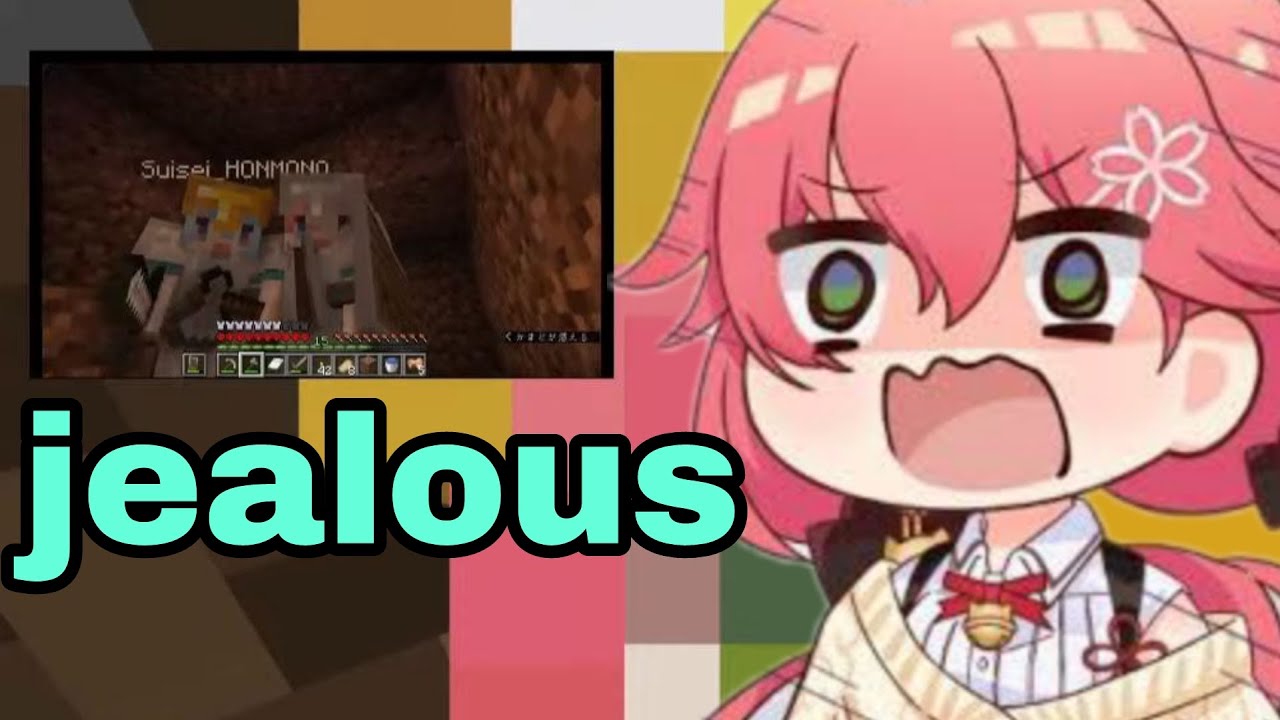 Sakura Miko Getting Jealous When Suise And Lui Spent The Night Together | Minecraft [Hololive/Sub]