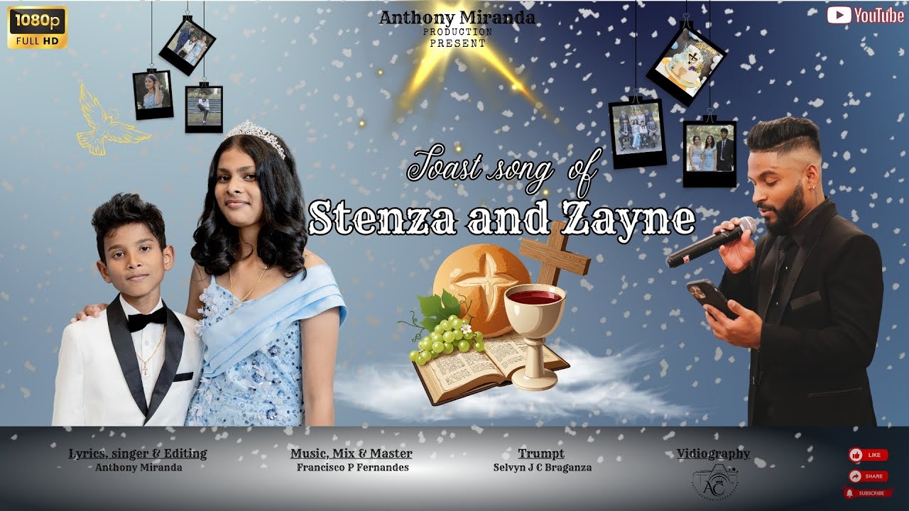 Confirmation and communion toast song of Stenza and Zayne #konkanisongs  #toastsong