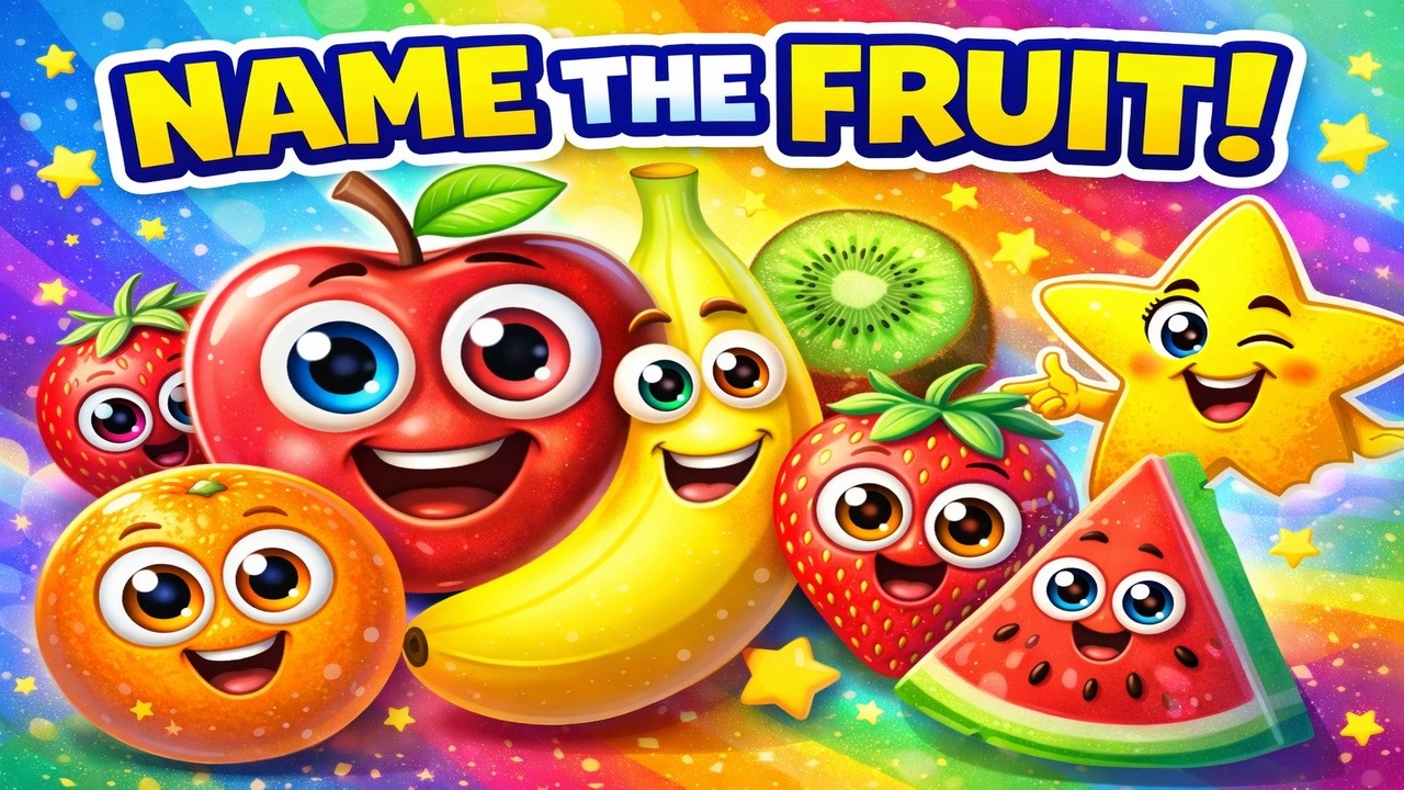Can You Guess These Fruits? 🍎 Fun Kids Quiz | Learn Fruits