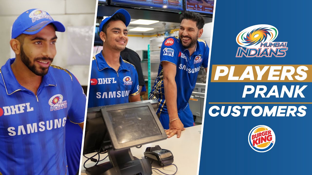 Yuvraj Singh & Others Prank Burger King Customers | Mumbai Indians