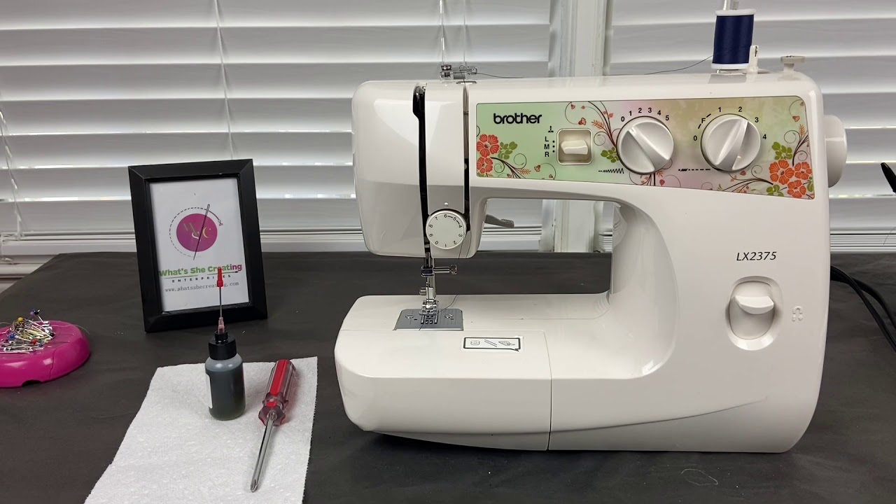 Oiling and maintenance of the Brother LX 2375 series sewing machine