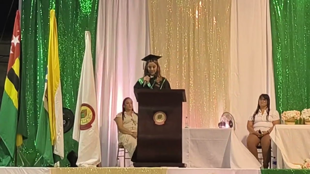 CICA 2025. ACTO DE GRADUACIÓN. PALABRAS DE LA PERSONERA ESTUDIANTIL