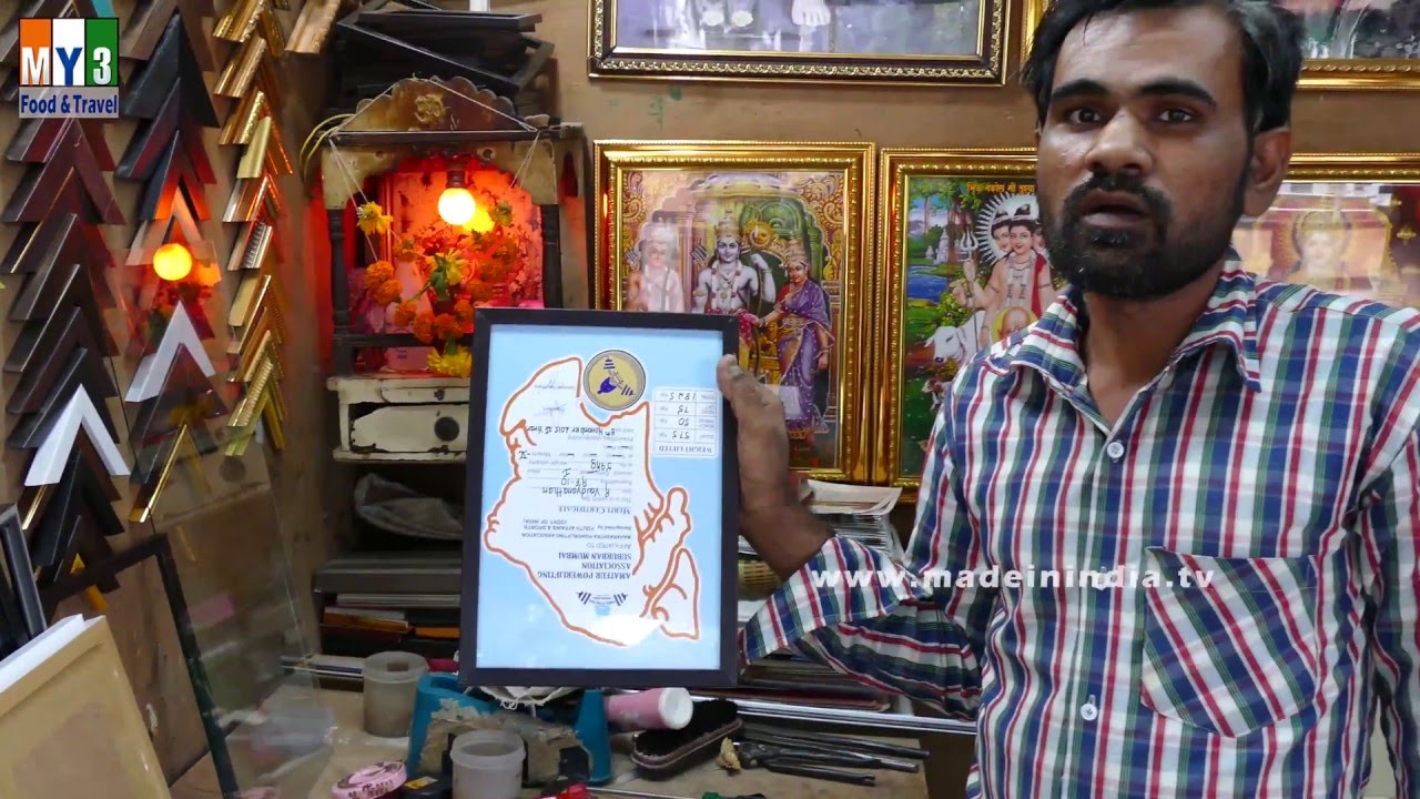 Devotional Photo Frames | Indian God photo Frames | Glass Cutting | MUMBAI STREET LIFE