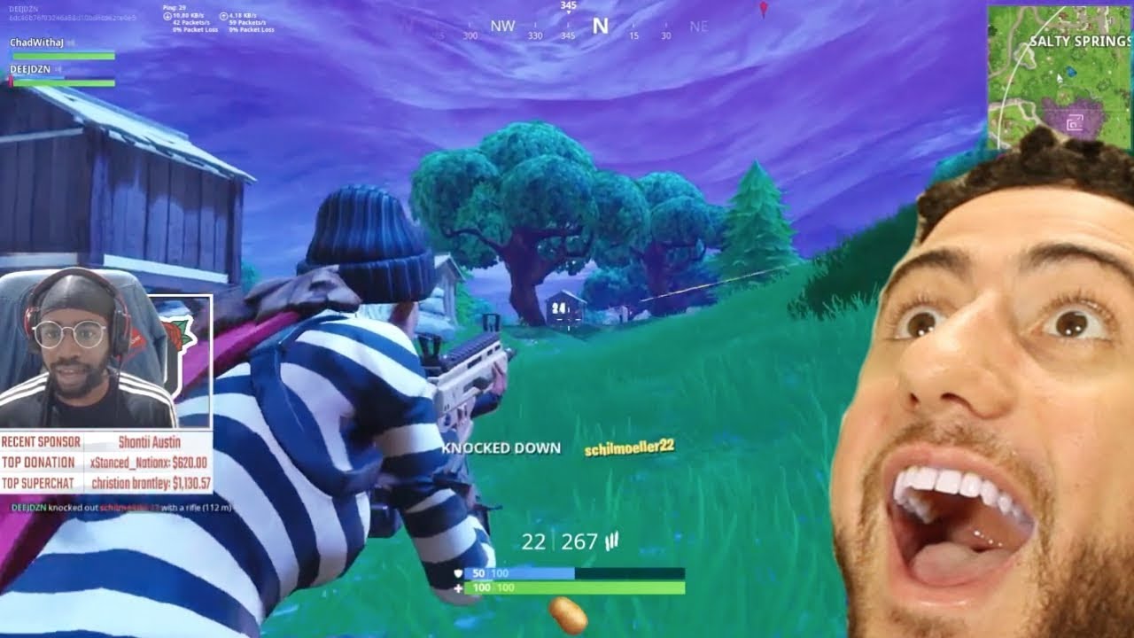 CHADWITHAJ COACHES ME TO A HIGH KILL GAME! - Fortnite: Battle Royale