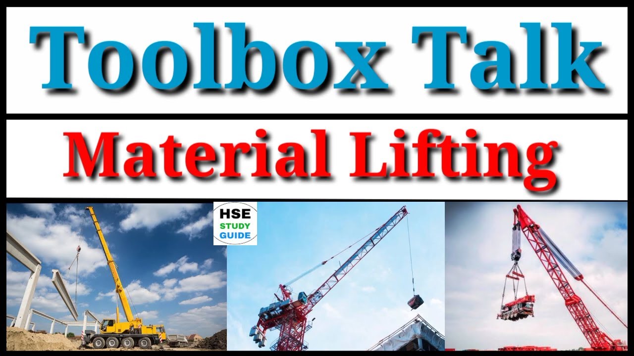 Toolbox Talk Material Lifting | TBT on Material Lifting | Material Lifting By Crane |HSE STUDY GUIDE