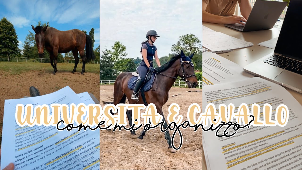 UNIVERSIT&Agrave; E CAVALLO: inizia la sessione! 😱 Vlog in maneggio🐴
