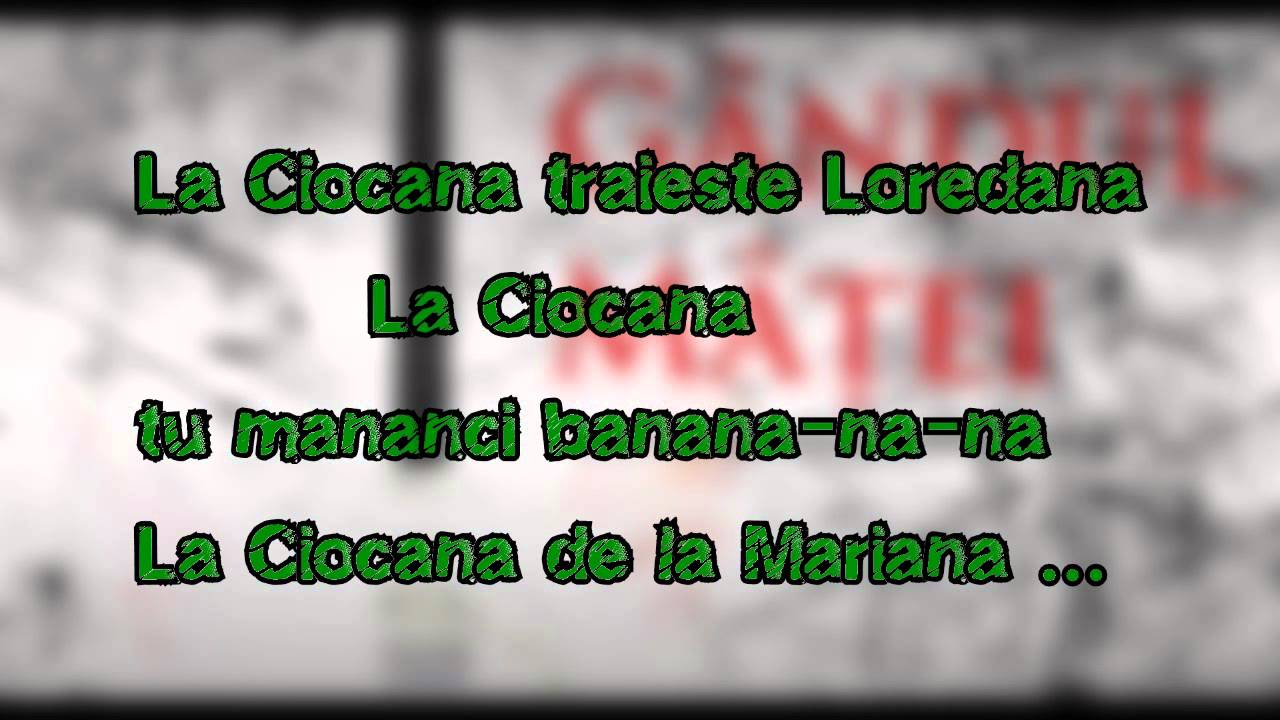 Gandul Matei - La Ciocana (with Lyrics)