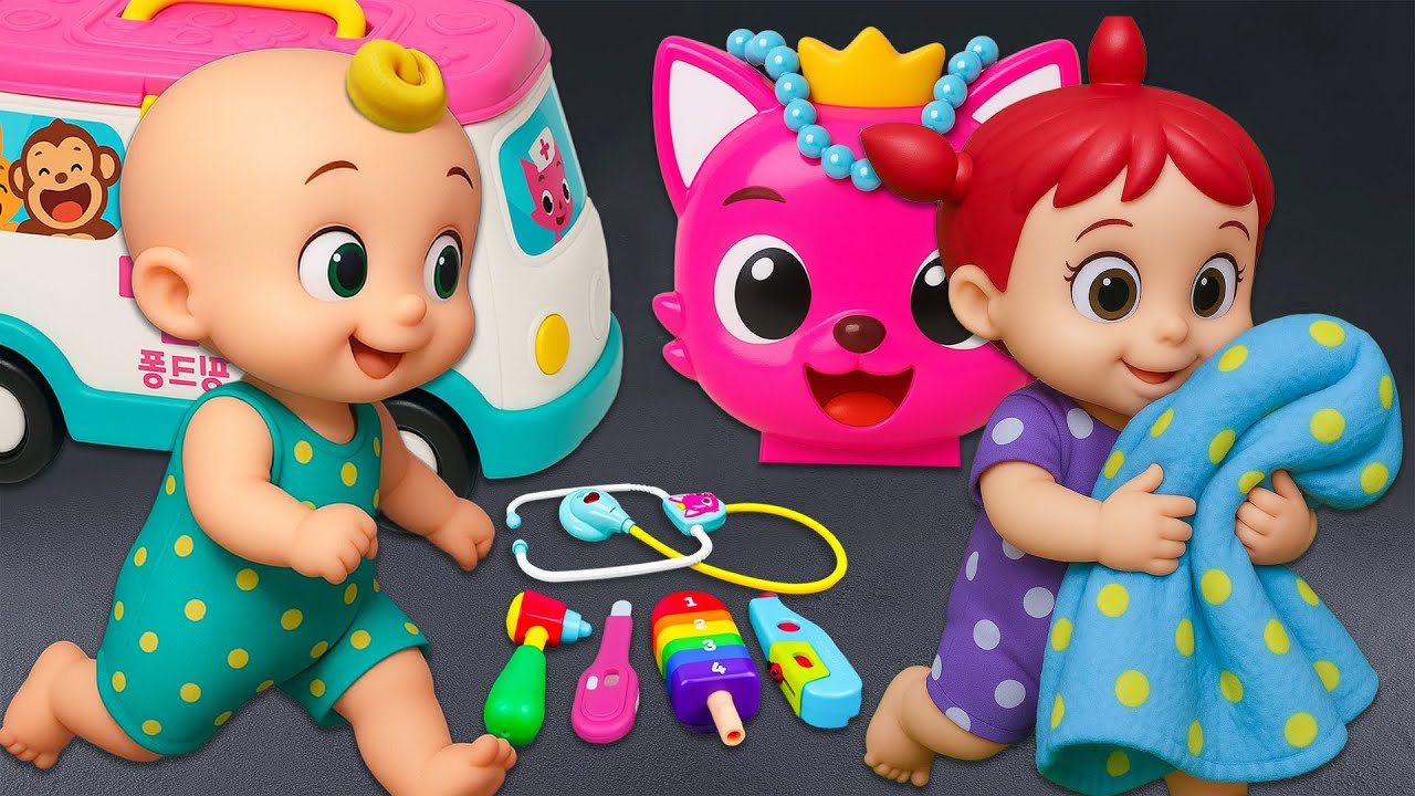 30 Minutes Satisfying With Unboxing Pinkfong Ambulance Playset, Doctor Toys ASMR | Mini Toys Review