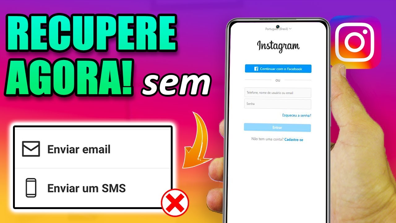 COMO RECUPERAR CONTA DO INSTAGRAM SEM E-MAIL, SEM SENHA E SEM NÚMERO