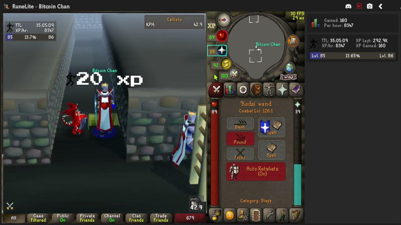 +25min AFK Agility +1-12k xph OSRS