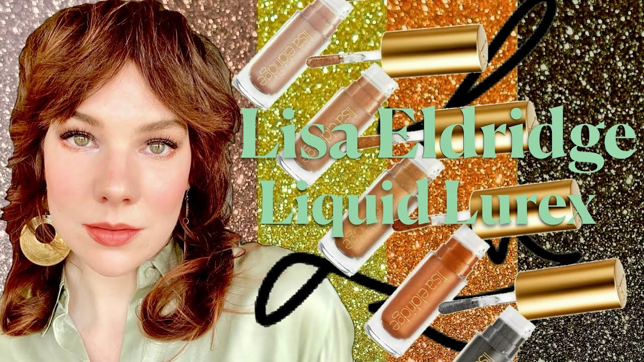Lisa Eldridge LIQUID LUREX Eyeshadows ✨ ALL 5 Shades + Comparisons | Katemas Day 3