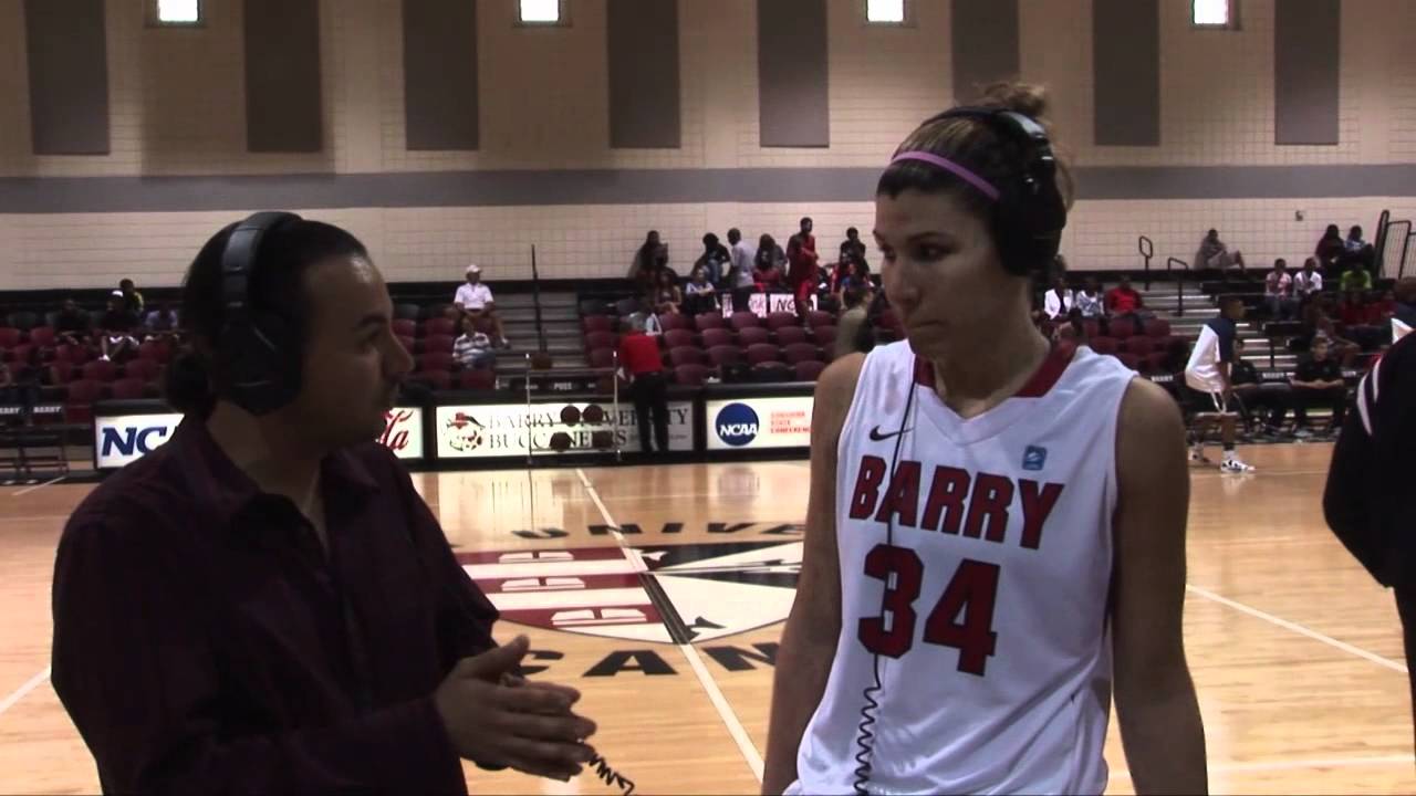 Women's basketball vs. NSU - Alexandria Zamora post-game interview