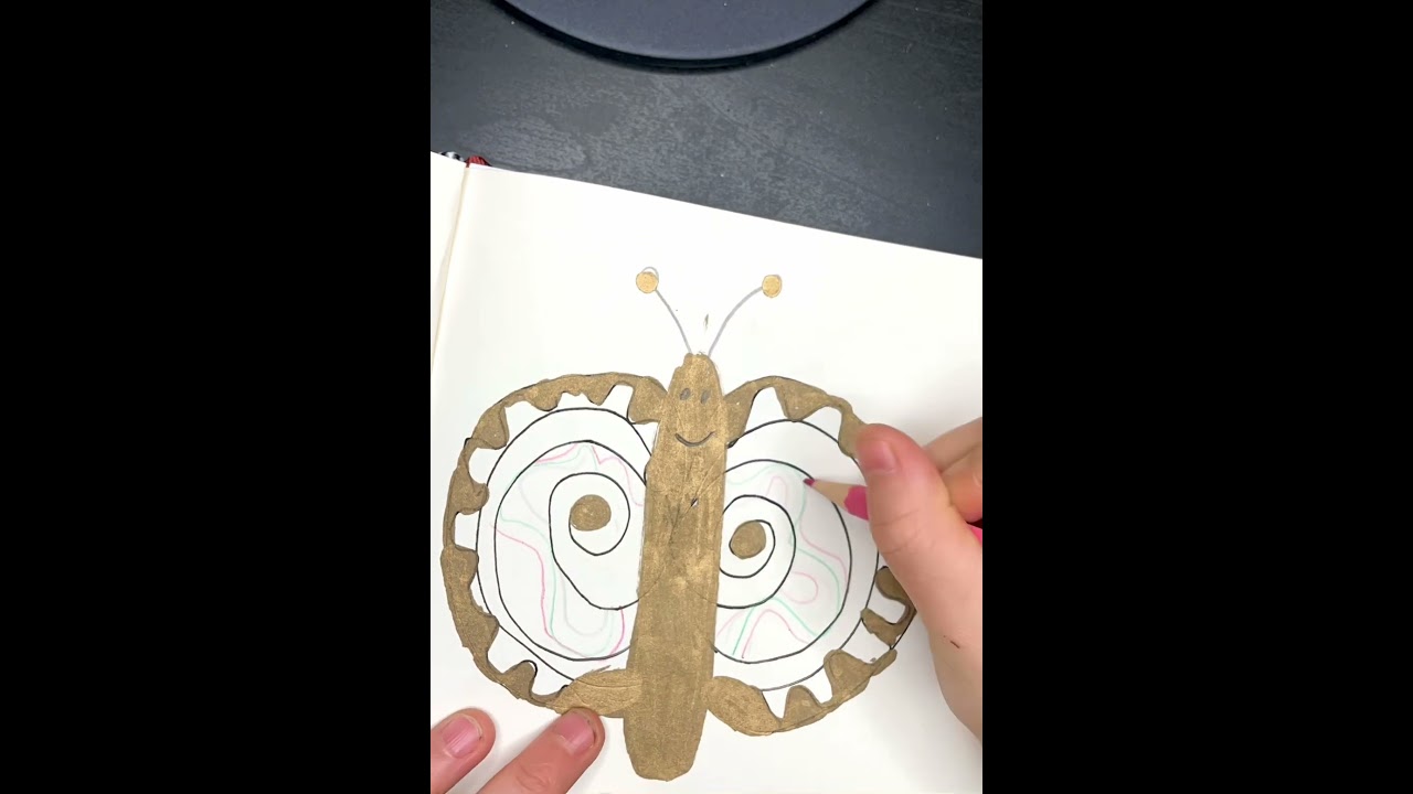 Like a Child Drawing a Butterfly 