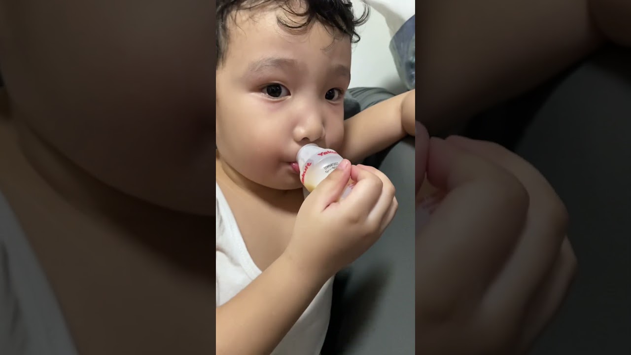 &ldquo;OKAY KABA TIYAN&rdquo;😅😂 #cutetoddler #yakult #happykid #shorts