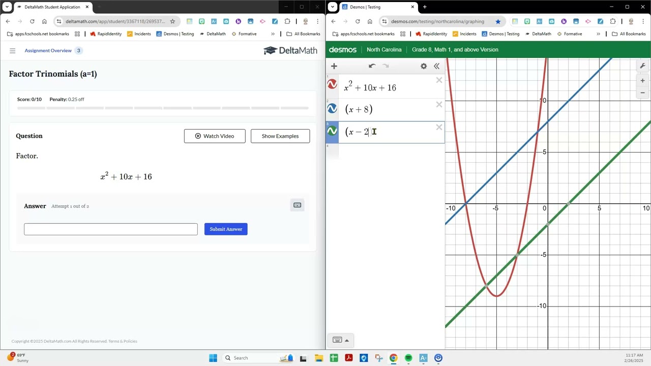 DM Factor Trinomials a = 1