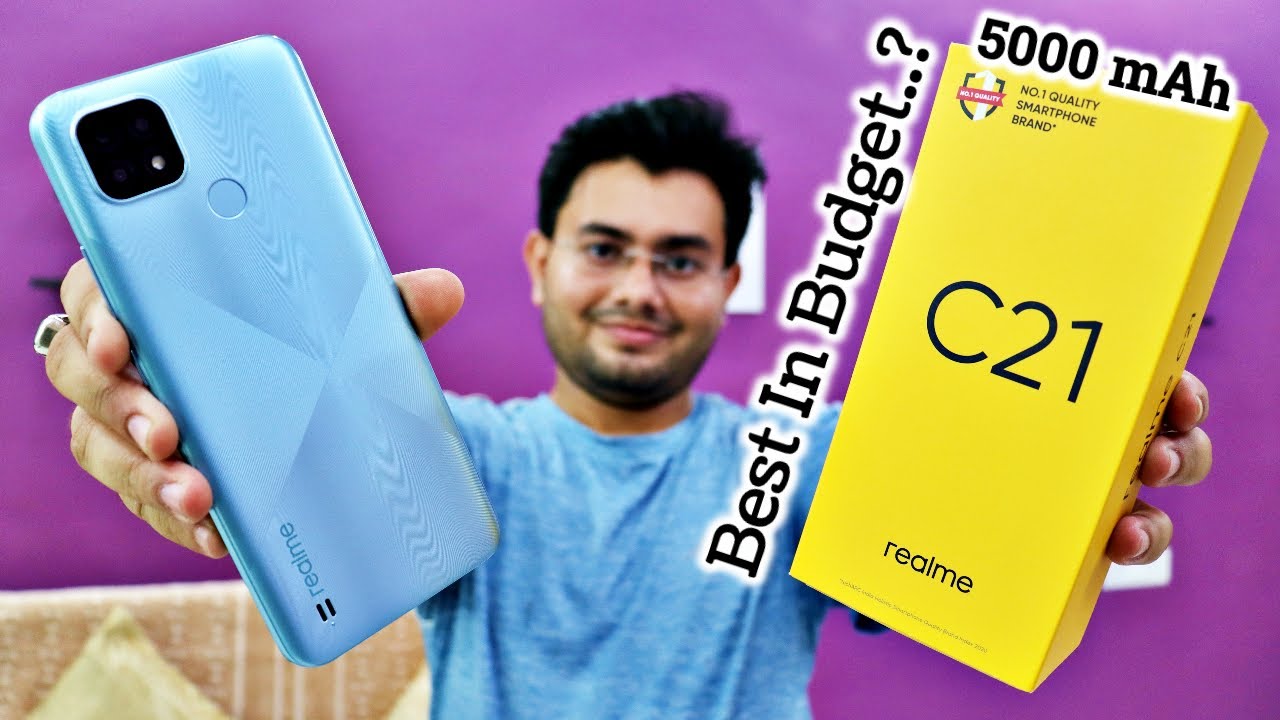 Realme C21 Unboxing 🔥  5000 mAh🔋 Budget Option Under 9000 💰